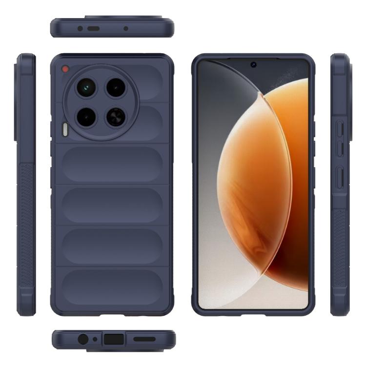 Funda TPU + Franela Tecno Camon 30 4G Global Magic Shield (Azul Oscuro)