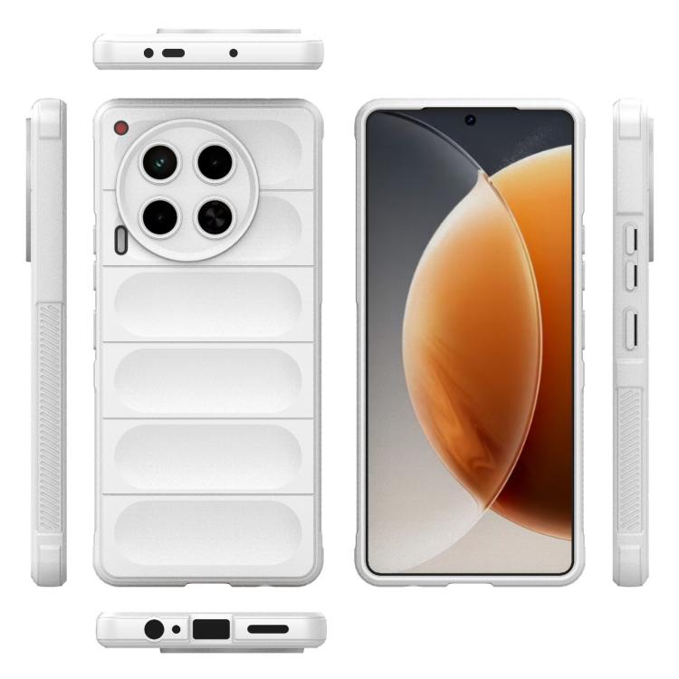 Funda TPU + Franela Tecno Camon 30 4G Global Magic Shield (Blanca)