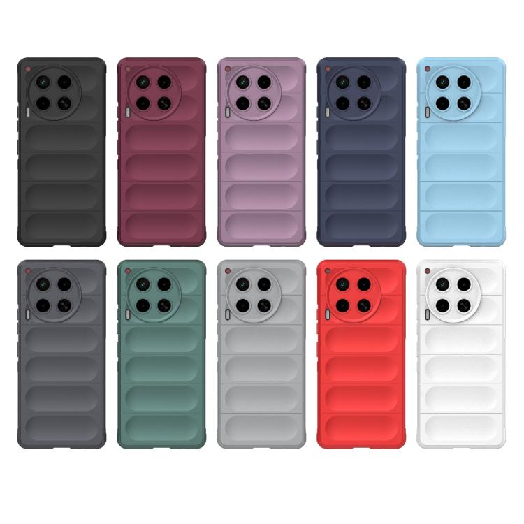Funda TPU + Franela Tecno Camon 30 4G Global Magic Shield (Blanca)