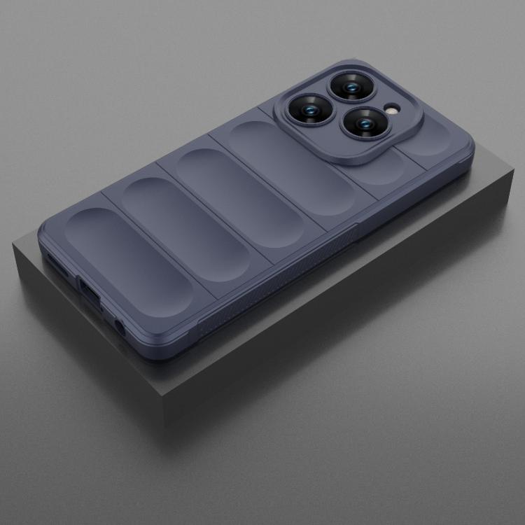 Funda TPU + Franela Tecno Spark 20 Pro 4G Protección Mágica Global (Azul Oscuro)