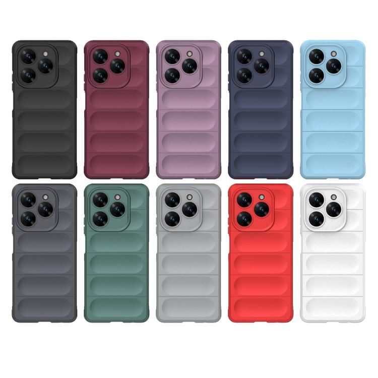 Funda TPU + Franela Tecno Spark 20 Pro 4G Protección Mágica Global (Azul Oscuro)