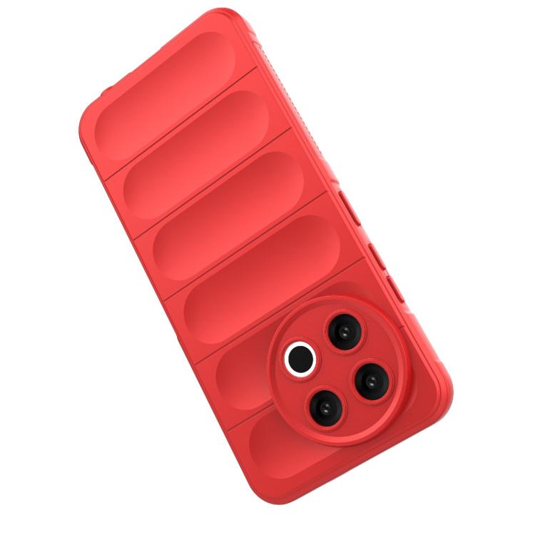 Funda TPU + Franela Tecno Spark 30 Pro Protección Mágica Global (Roja)