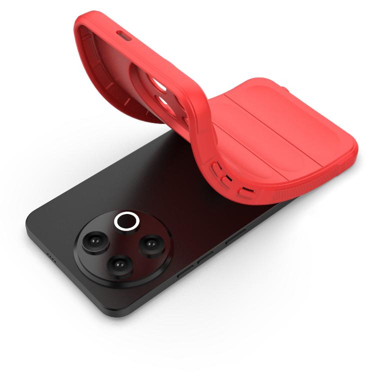 Funda TPU + Franela Tecno Spark 30 Pro Protección Mágica Global (Roja)