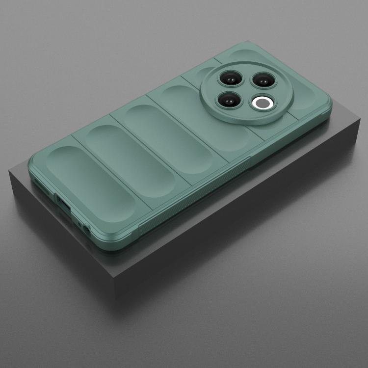 Funda TPU con Franela para Tecno Spark 30 4G Global Magic Shield (Verde Oscuro)