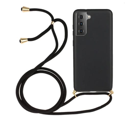 Funda para Teléfono Samsung Galaxy A25 Material Paja de Trigo + TPU con Cordón (Negro)