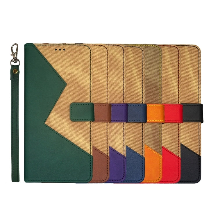 Funda de Cuero Bicolor Idewei para OnePlus 13R (Verde)