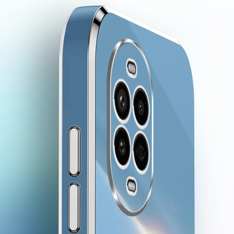 Funda TPU Huawei Nova 13 Pro Xinli a Prueba de Golpes con Borde Dorado y Soporte para Anillo (Verde Menta)