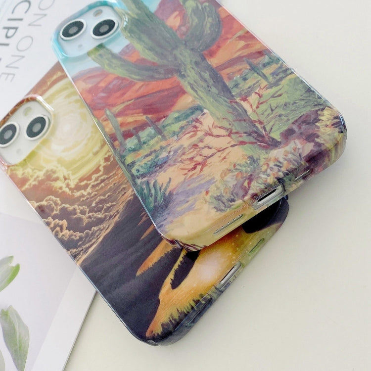 Funda para iPhone 16 Plus PC Phone Case Barniz de Agua Stick (Cactus)