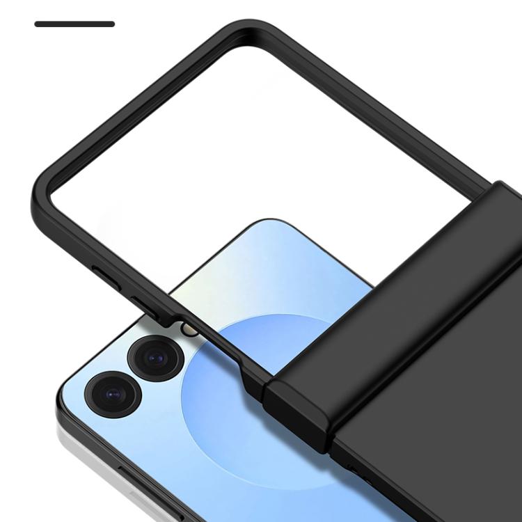 Funda de PC de 3 piezas para Samsung Galaxy Z Flip7, con tacto suave y cobertura total, a prueba de golpes (azul claro)
