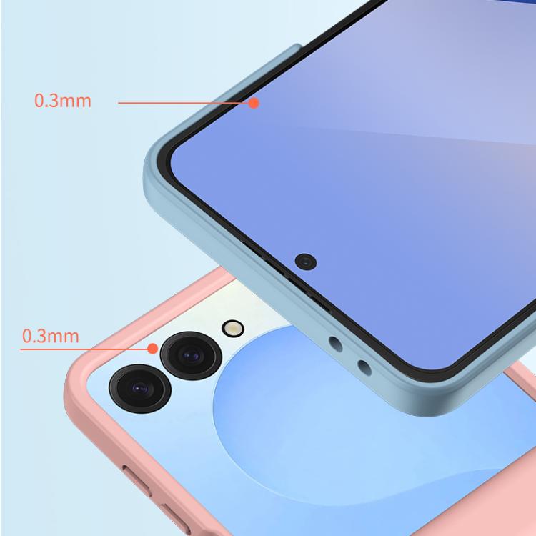 Funda de PC con 3 piezas para Samsung Galaxy Z Flip7, con tacto suave y cobertura total, a prueba de golpes (naranja)