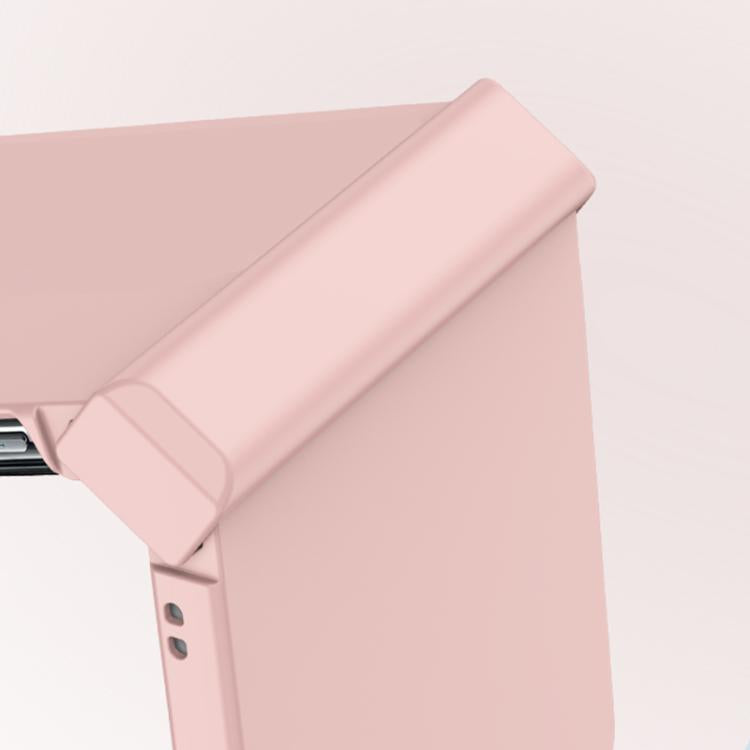 Funda de PC con 3 piezas para Samsung Galaxy Z Flip7, con tacto suave y cobertura total, a prueba de golpes (rosa)