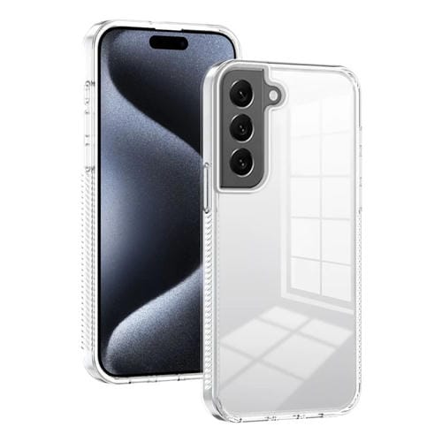 Estuche para teléfono híbrido Samsung Galaxy S22 + 5G TPU acrílico transparente antideslizante