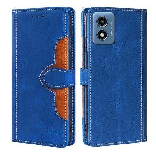 Funda de Cuero con Hebilla Magnética para Motorola Moto G 5G/G Play 5G (2024) (Azul)
