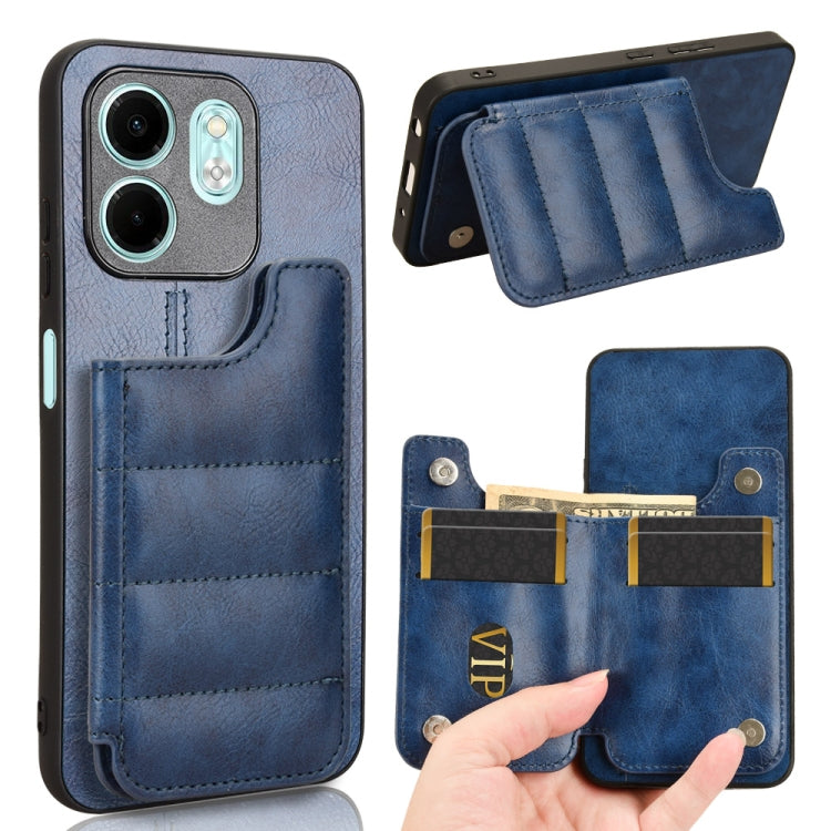 Funda para Teléfono Infinix Hot 50I Smart 9 con Patrón de Vaca (Azul)