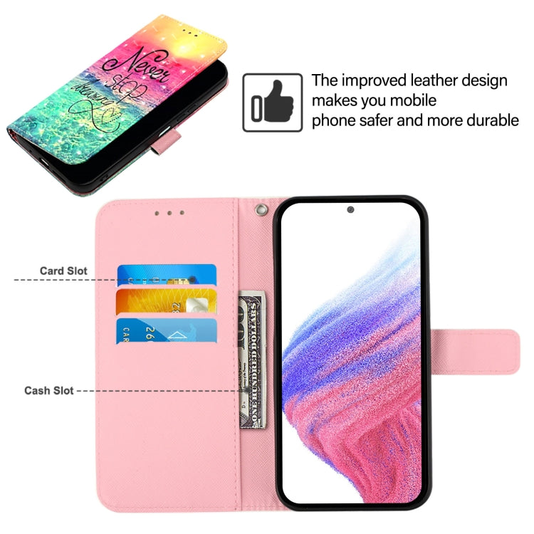 Funda de Cuero con Tapa Horizontal y Pintura 3D para OnePlus Nord N10 5G (Chasing Dreams)