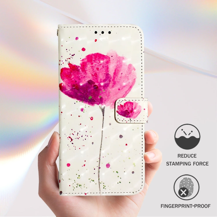 Funda de Cuero con Tapa Horizontal y Pintura 3D para OnePlus Nord N10 5G (Flor)