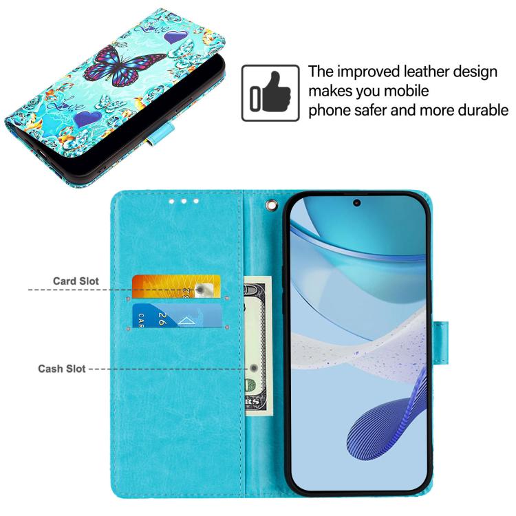 Funda de Teléfono Cuero OnePlus 13R Ace 5 5 Pro Patrón Mariposa Cariñosa