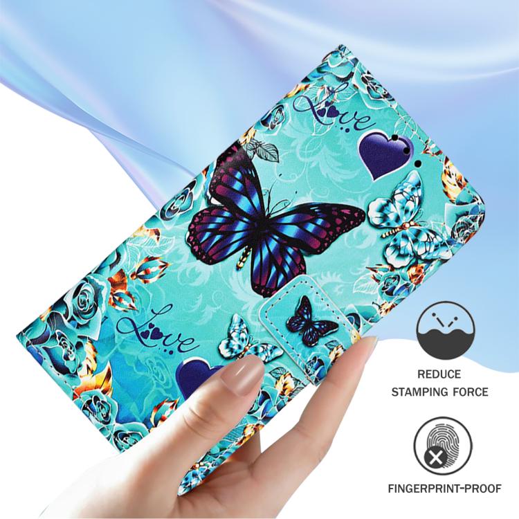 Funda de Teléfono Cuero OnePlus 13R Ace 5 5 Pro Patrón Mariposa Cariñosa