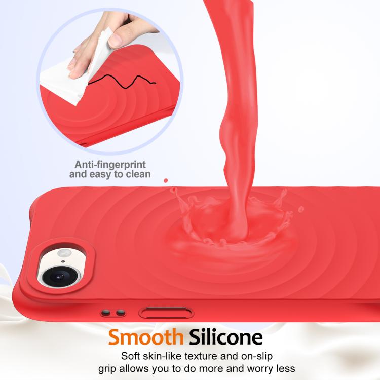 Funda de Silicona Líquida Magnética Magsafe para iPhone 16E (Roja)
