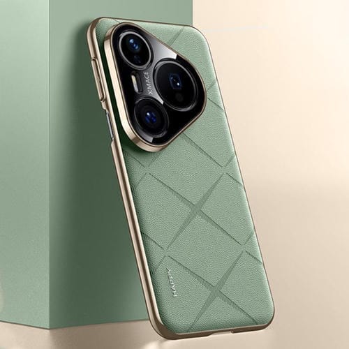 Funda de cuero lisa para Huawei Pura 80 Pro / 80 Pro+ 5G (verde)