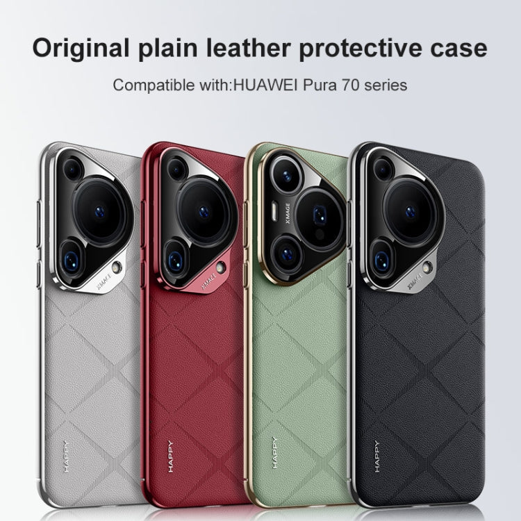 Funda de Cuero Huawei Nova 13 Protección Teléfono (Rojo Vino)
