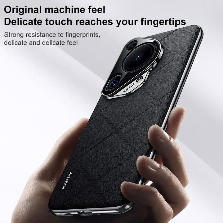 Funda de Cuero para Teléfono Huawei Mate 70 Pro (Blanca)