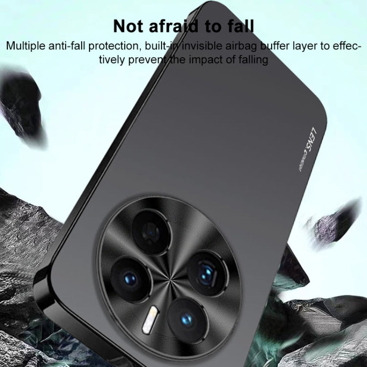 Funda Acrílico Esmerilado con Galvanoplastia para Huawei Nova 13 Pro (Negra)