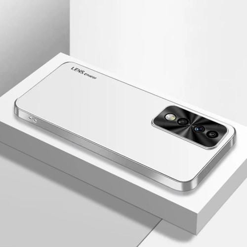 Funda Acrílico Esmerilado con Galvanoplastia para Honor 80 GT (Blanco Plateado)