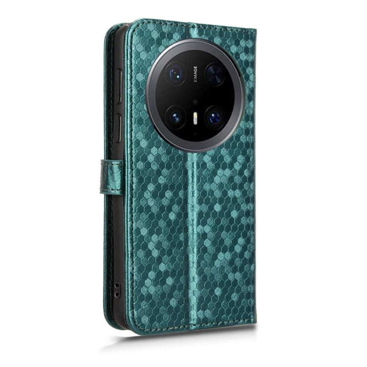 Funda de Cuero Huawei Mate 70 Pro/70 Pro+ Textura de Puntos Panal (Verde)