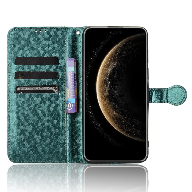 Funda de Cuero Huawei Mate 70 Pro/70 Pro+ Textura de Puntos Panal (Verde)
