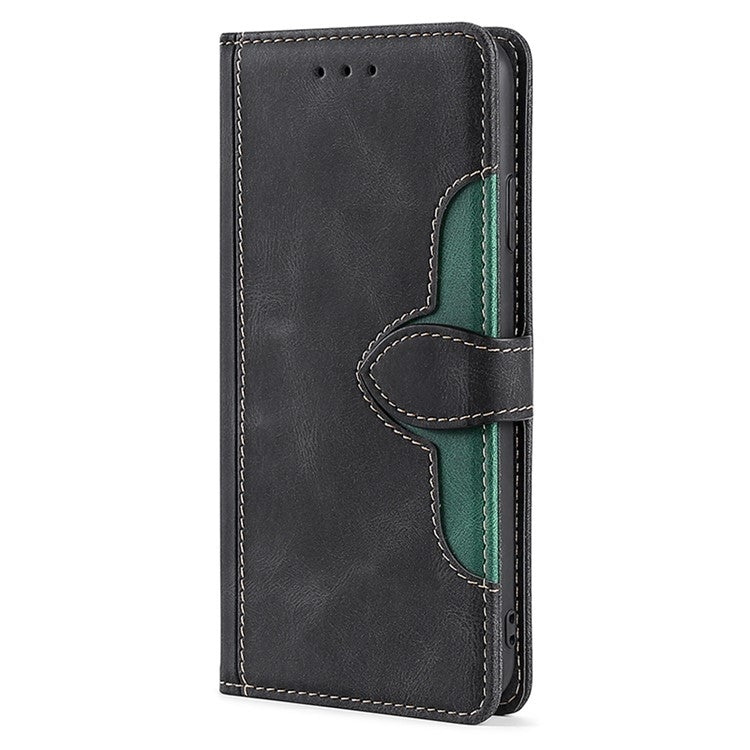 Funda de Cuero con Hebilla Magnética para Teléfono Itel S24 4G (Negra)