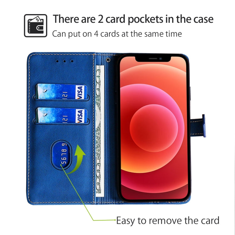 Funda de Cuero con Hebilla Magnética para Teléfono Itel A50C 4G (Azul)