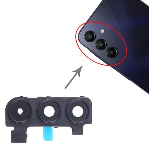 Rear Camera Lens Cover Samsung Galaxy A15 4G SM-A155F (10 Pieces) (Black)
