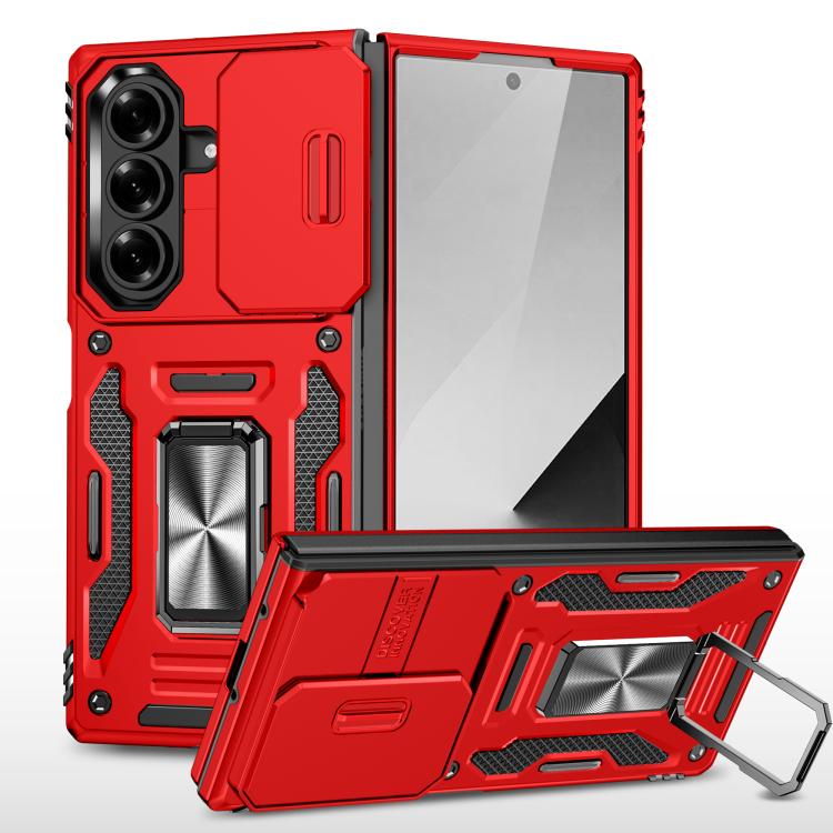 Funda protectora de PC y TPU para Samsung Galaxy Z Fold7 5G (roja)