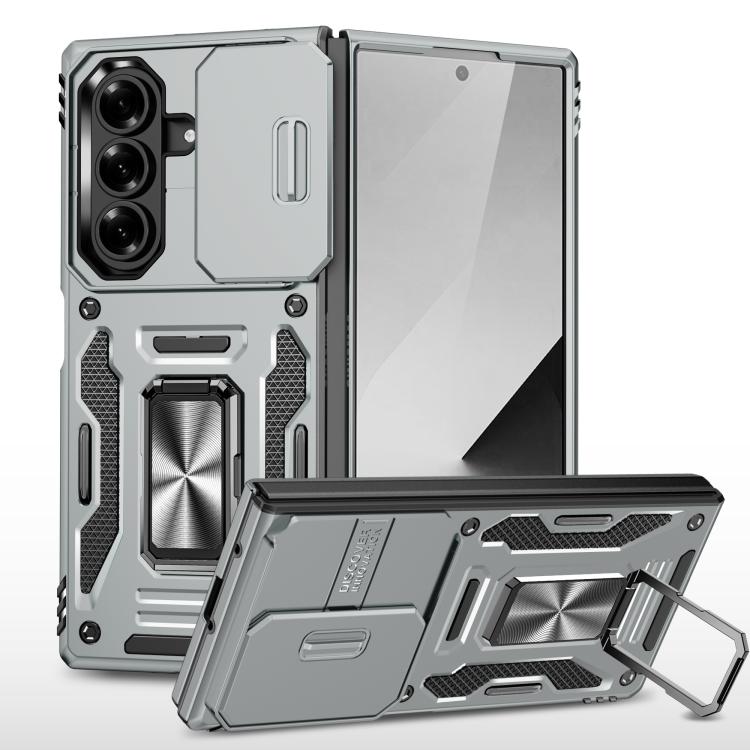 Funda protectora de PC y TPU para Samsung Galaxy Z Fold7 5G (gris)
