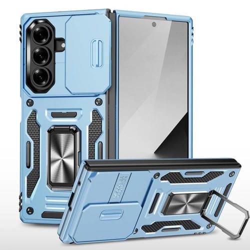 Funda protectora de PC y TPU para Samsung Galaxy Z Fold7 5G (azul claro)