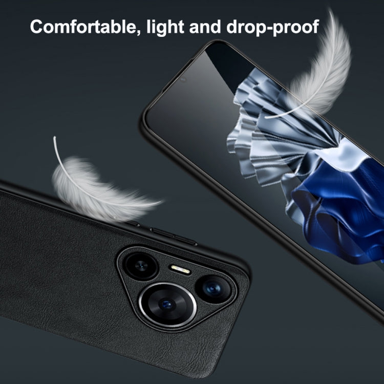 Funda de Cuero Híbrido Sulada para Huawei Mate 70 Pro y Mate 70 Pro+ a Prueba de Golpes (Rojo)