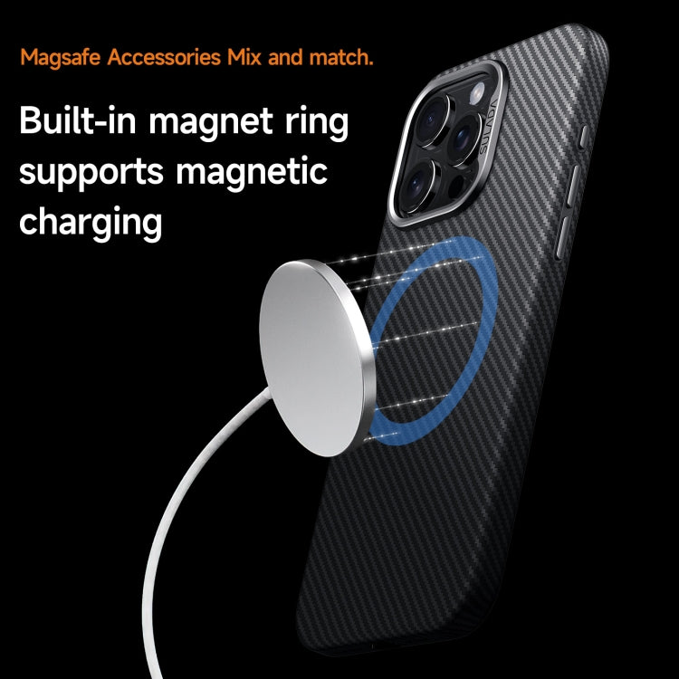 Funda para Teléfono Sulada 600D Kevlar Texture para iPhone 15 a Prueba de Golpes (Negro) - MOVILSTORE