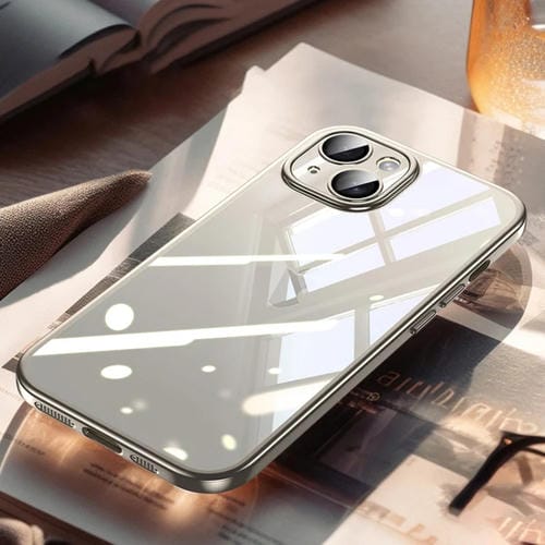 Funda para iPhone 15 Sulada Galvanoplastia Frosted PC + TPU a Prueba de Golpes (Gris) - MOVILSTORE