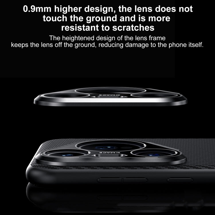 Funda para Teléfono Sulada 600D Kevlar Texture PC a Prueba de Golpes para Huawei Mate 70 (Negra)
