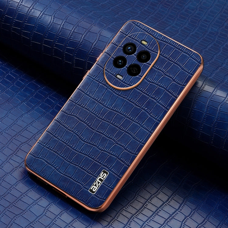 Funda para Teléfono Azns Huawei Nova 13 Pro Cobertura Total Textura Cocodrilo (Azul)