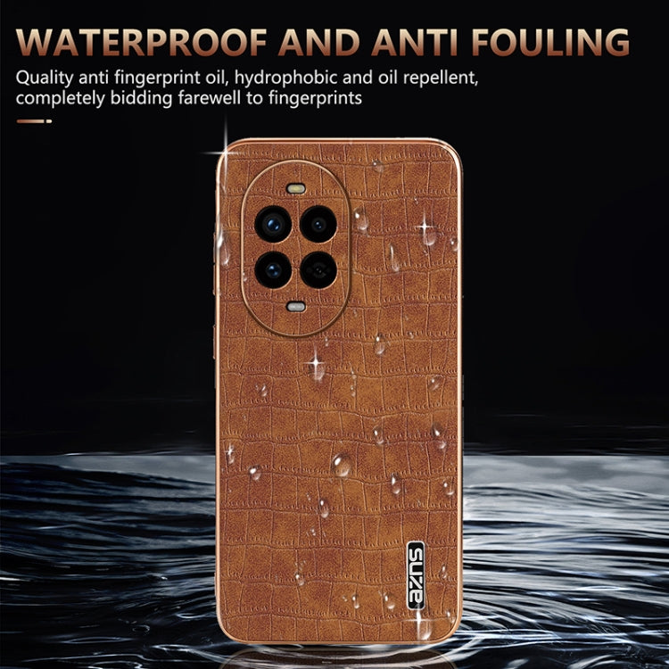 Funda para Teléfono Azns Huawei Nova 13 Pro Cobertura Total Textura Cocodrilo (Azul)