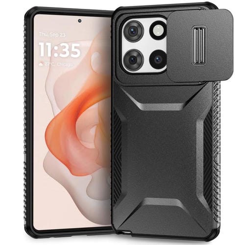 Funda para Teléfono Motorola Moto G Stylus 5G 2025 con Protección Deslizante Camshield (Negra)