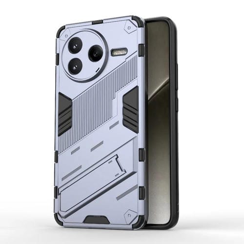 Para Redmi K80 Punk Armor 2 En 1 PC + Funda de Teléfono de TPU con Soporte (Gris)