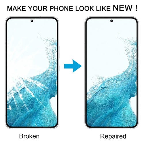 Glaslinse Frontbildschirm Samsung Galaxy S22 SM-S901B (10 Stück) mit OCA-Klebstoff