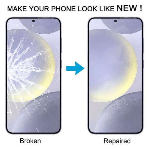 Lente de Vidrio Exterior Pantalla Frontal Samsung Galaxy S24 SM-S926B con Adhesivo OCA (10 Piezas)