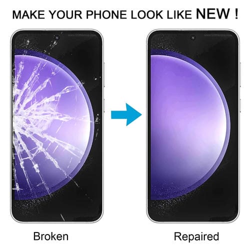 Lente de Vidro Exterior Samsung Galaxy S23 FE SM-S711B com Adesivo OCA - (10 Peças)