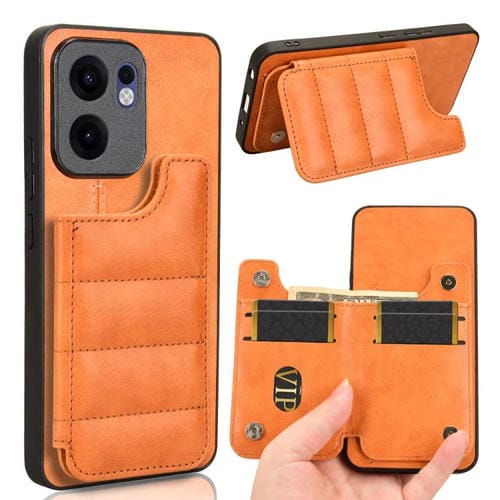 Funda para Oppo Reno13 F 4G/5G con Estampado de Vaca (Naranja)