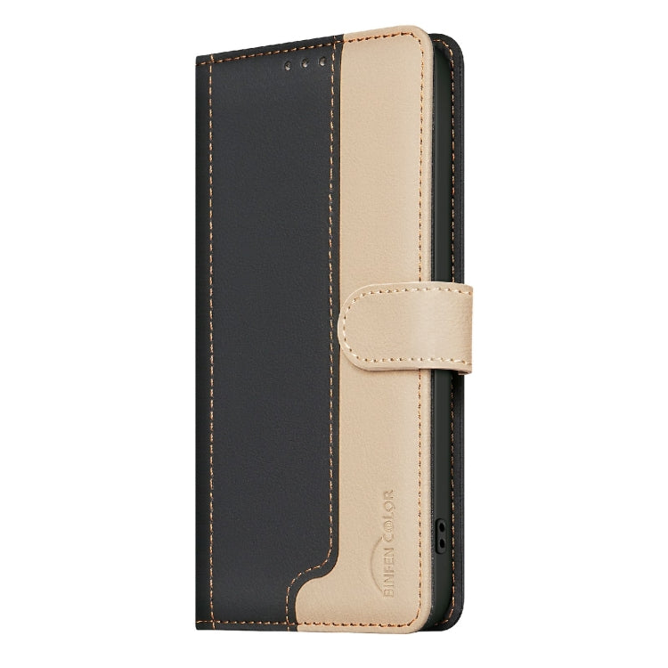 Funda de Cuero Antirrobo con Protección Rfid para Teléfono Tecno Spark 30 4G (Negro)