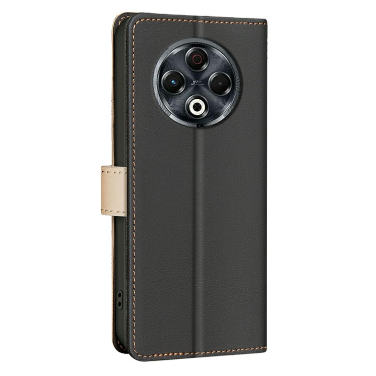 Funda de Cuero Antirrobo con Protección Rfid para Teléfono Tecno Spark 30 4G (Negro)